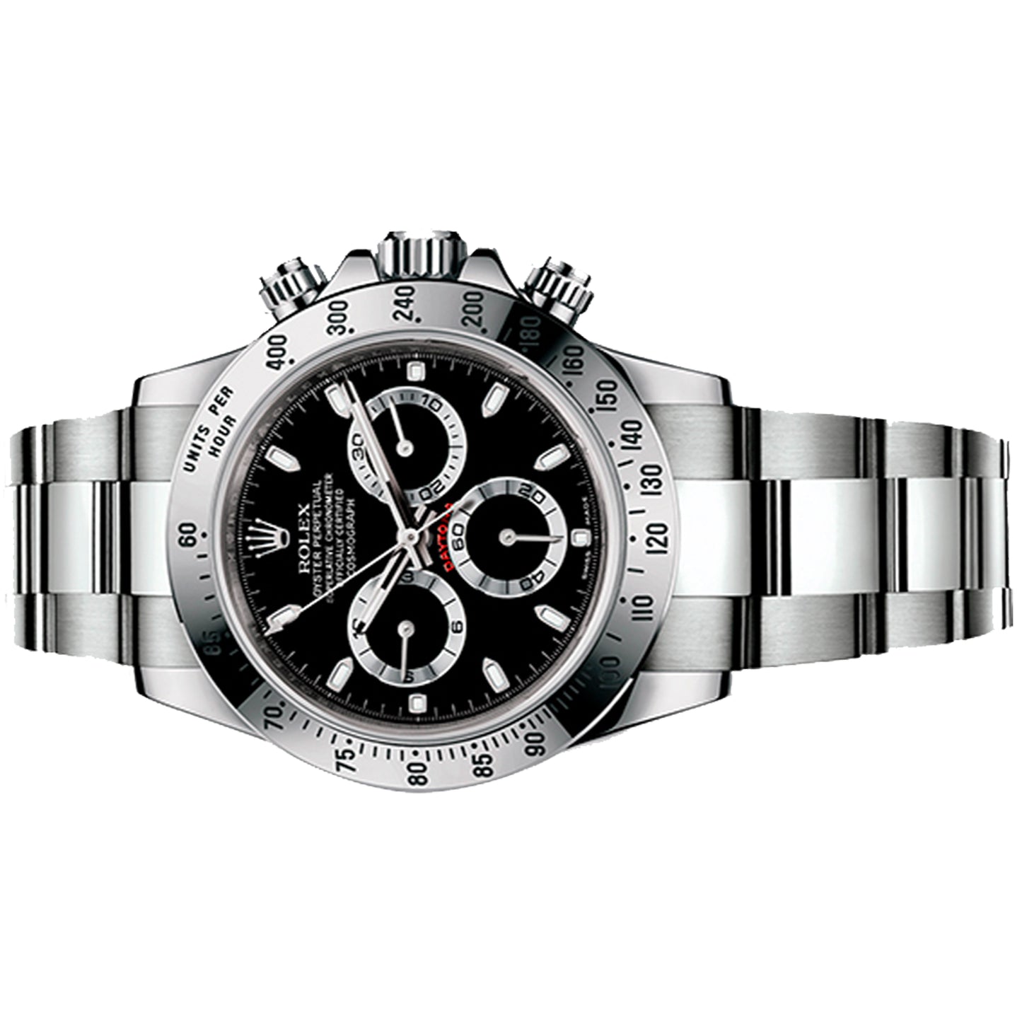 rolex cosmograph daytona 40mm black dial  116520  pre-owned