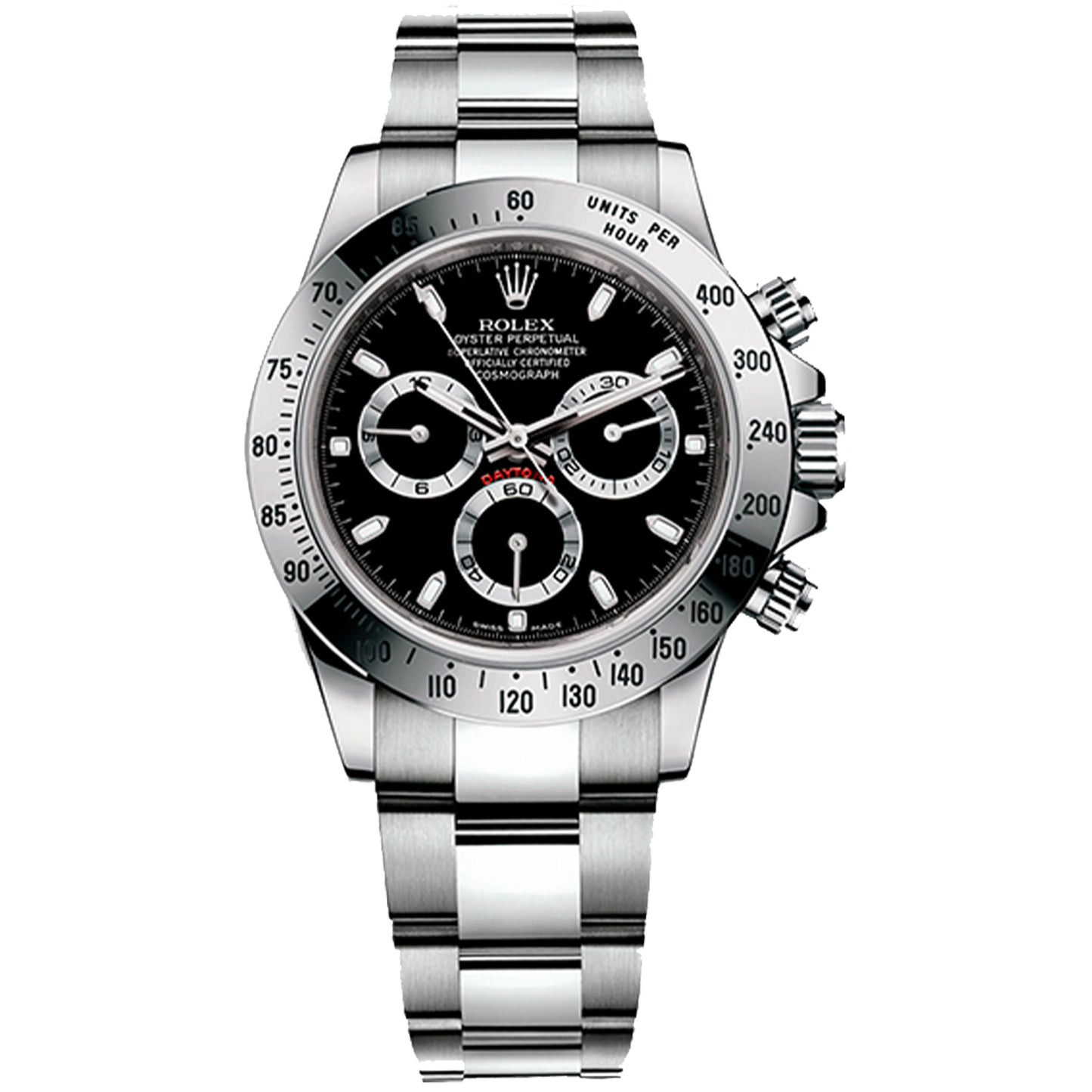 rolex cosmograph daytona 40mm black dial  116520  pre-owned