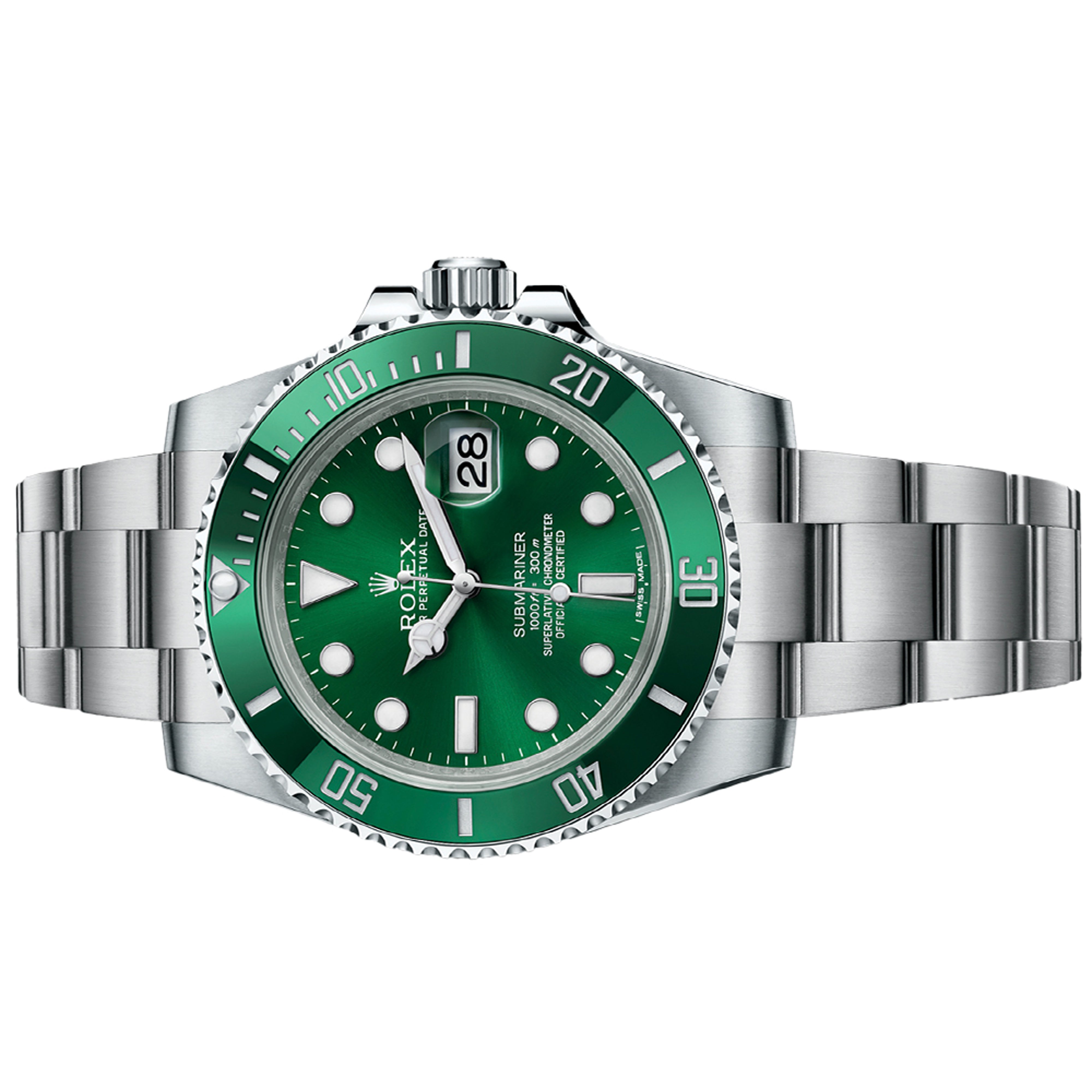 Rolex Submariner Hulk 116610LV 40mm  Pre-Owned