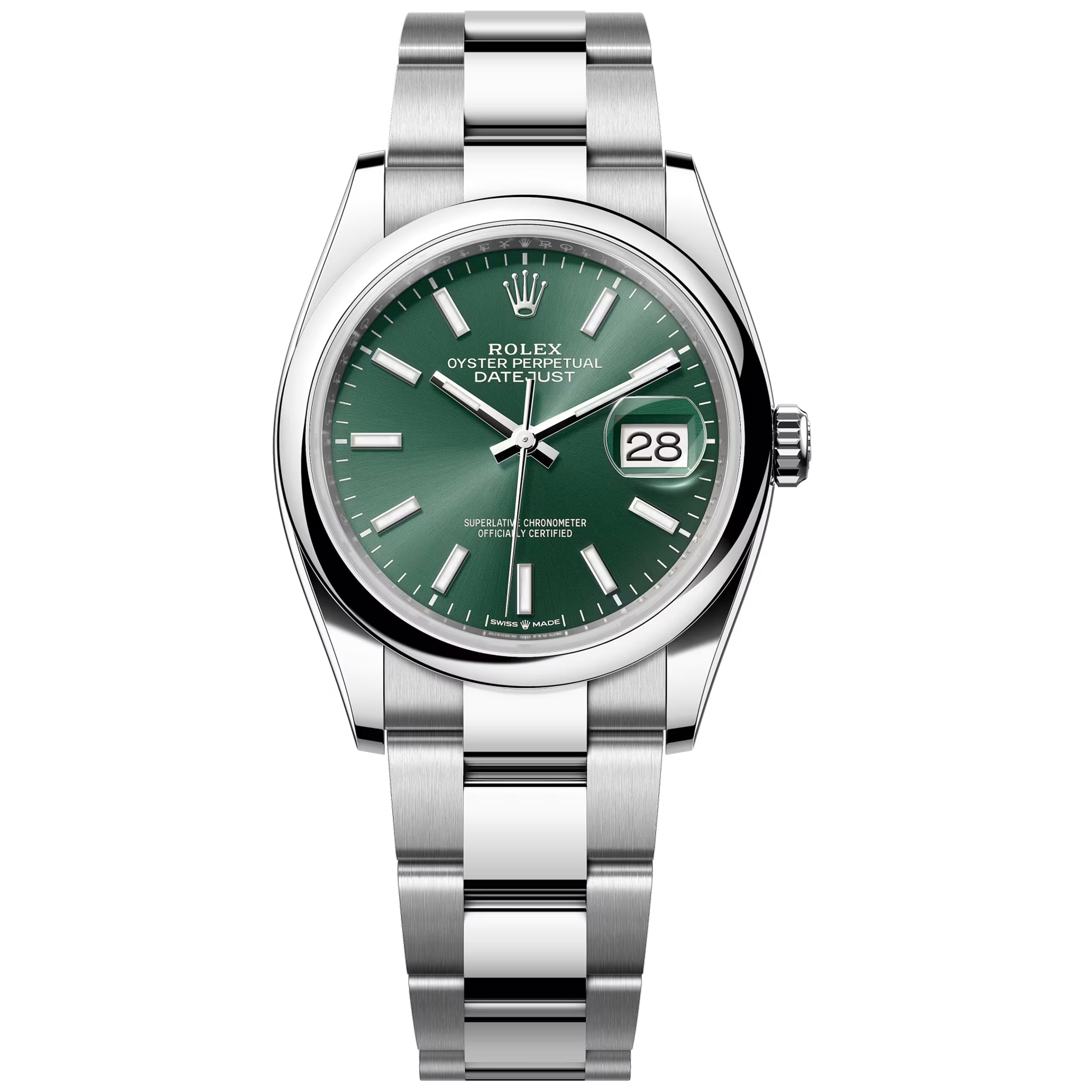 Rolex Datejust 36mm Mint Green 126200-0024 Oyster Pre-Owned