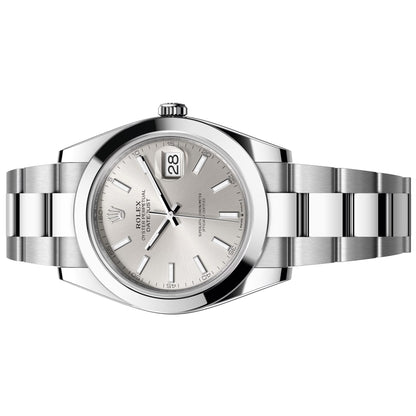 Rolex Datejust 41mm Silver , Oyster Bracelet 126300-0003 Pre-Owned