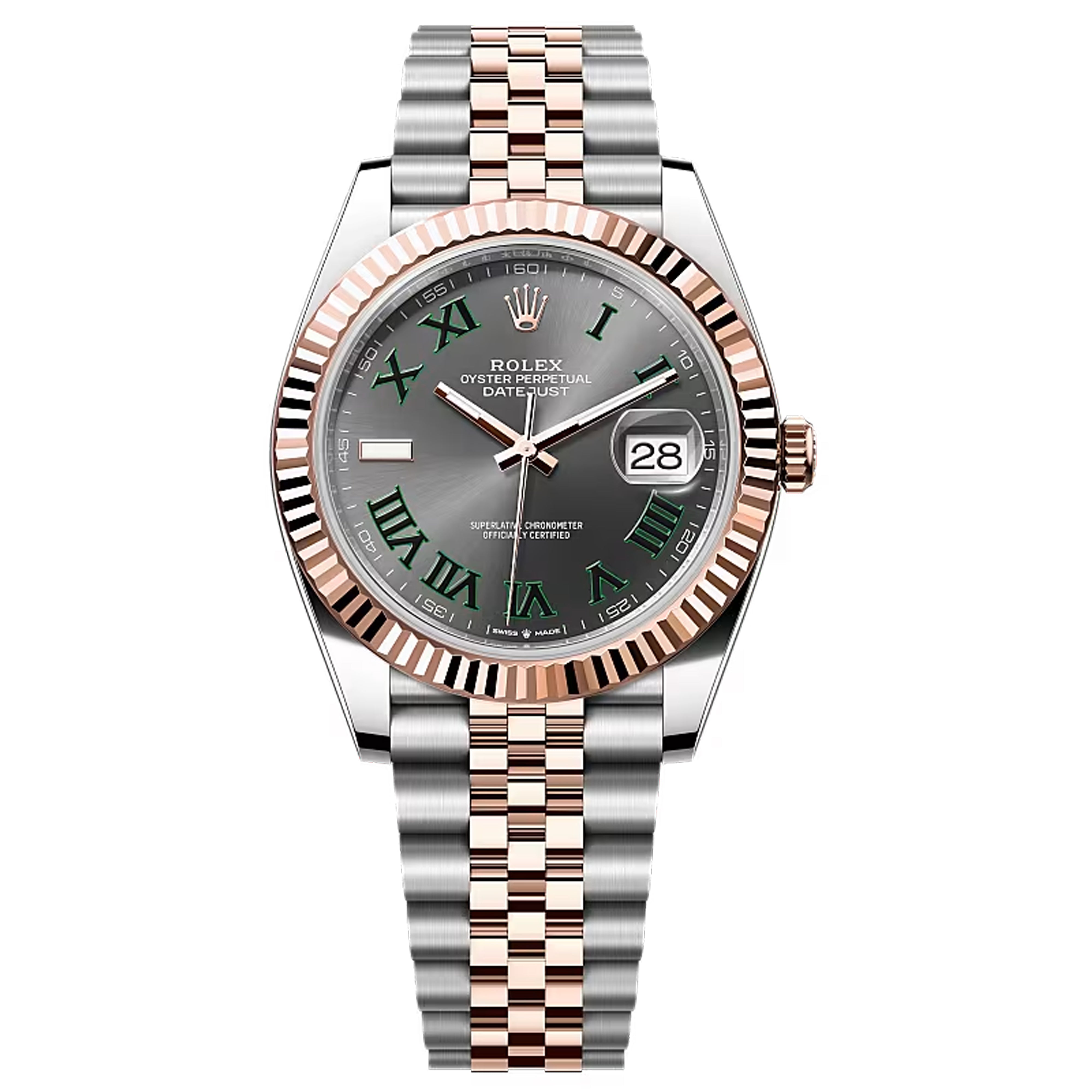 Rolex Datejust 41mm 126331-0016 Wimbledon Rosegold Jubilee Pre-Owned