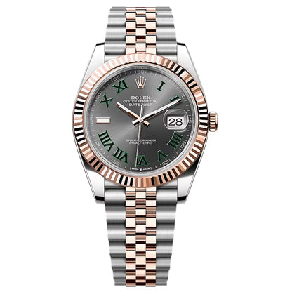 Rolex Datejust 41mm 126331-0016 Wimbledon 2025 Rosegold  Jubilee