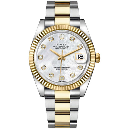 Rolex Datejust 41mm Mother Of Peral MOP Oyster Yellow Gold 126333-0017