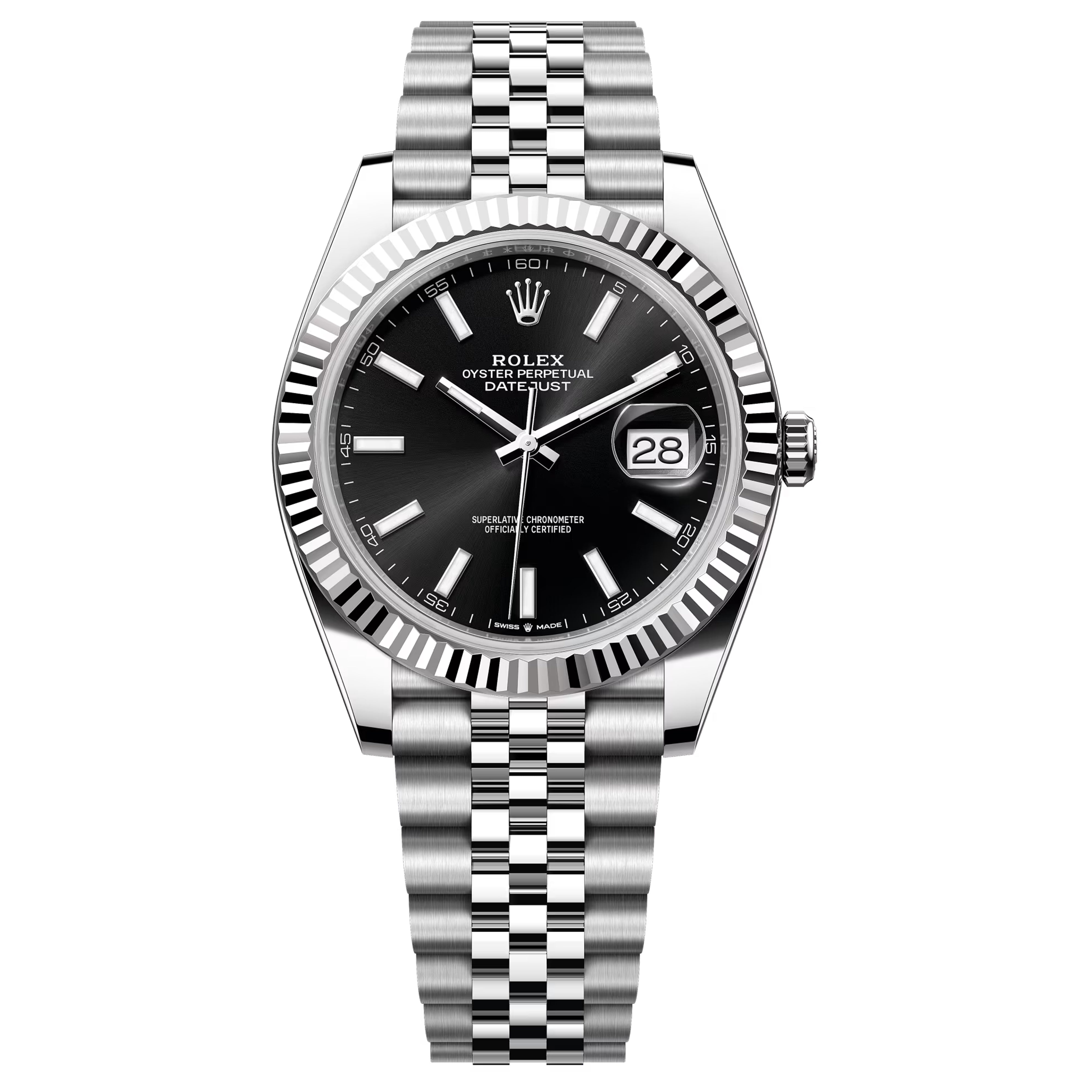 Rolex Datejust 41mm 2026 Unworn Black Jubilee braceleted  126334-0018