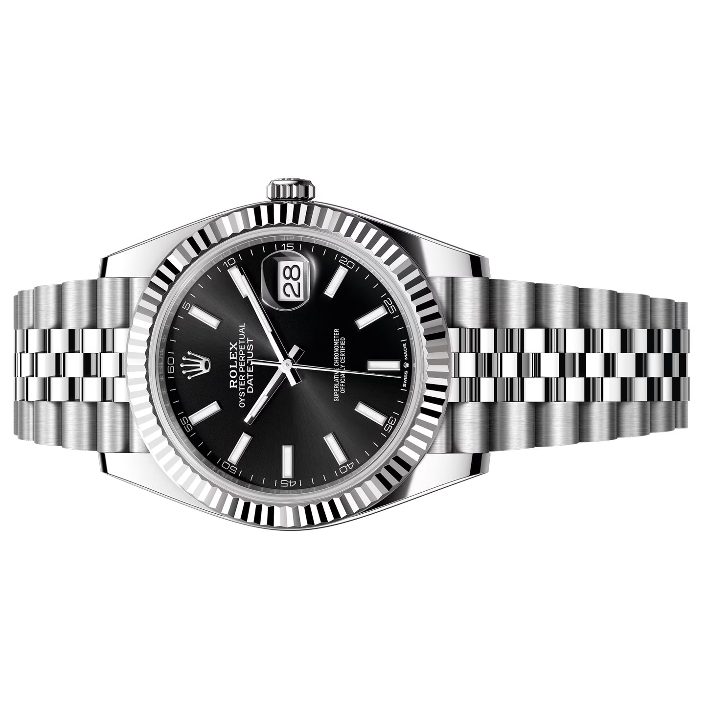 rolex datejust 41mm 2025 unworn black jubilee 126334-0018