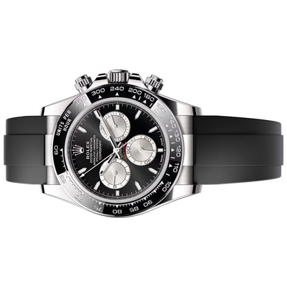 Rolex Cosmograph Daytona 40mm white gold Oyster Flex Black Dial 126519LN-0006 Pre Owned