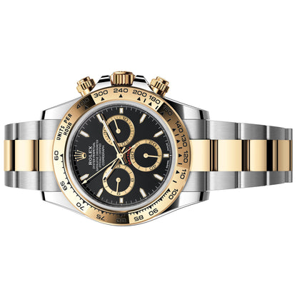 Rolex Cosmograph Daytona Black Dial  Yellow Gold and Steel 126503-0003 Pre-Owned