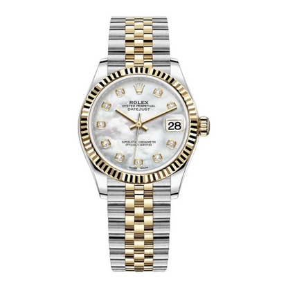 Rolex Datejust 31mm MOP Mothe Of Peral  Diamond Yellow gold 178273 PreOwned