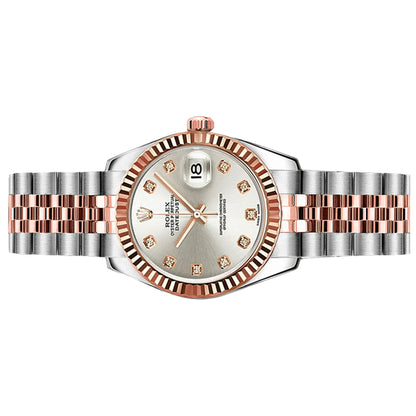 Rolex Datejust 26mm 179171 Rose Gold, Silver Diamond Jubilee , Pre-Owned