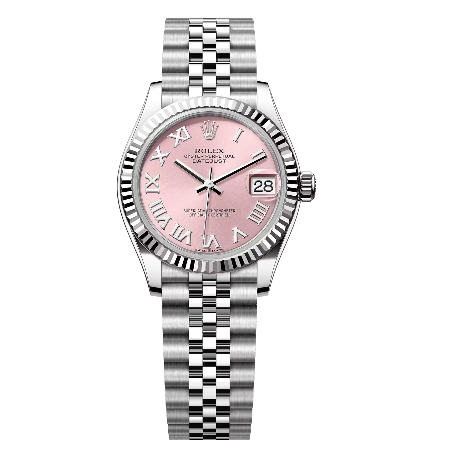 rolex datejust 31mm pink roman 31mm 2025 unworn 278274-0020