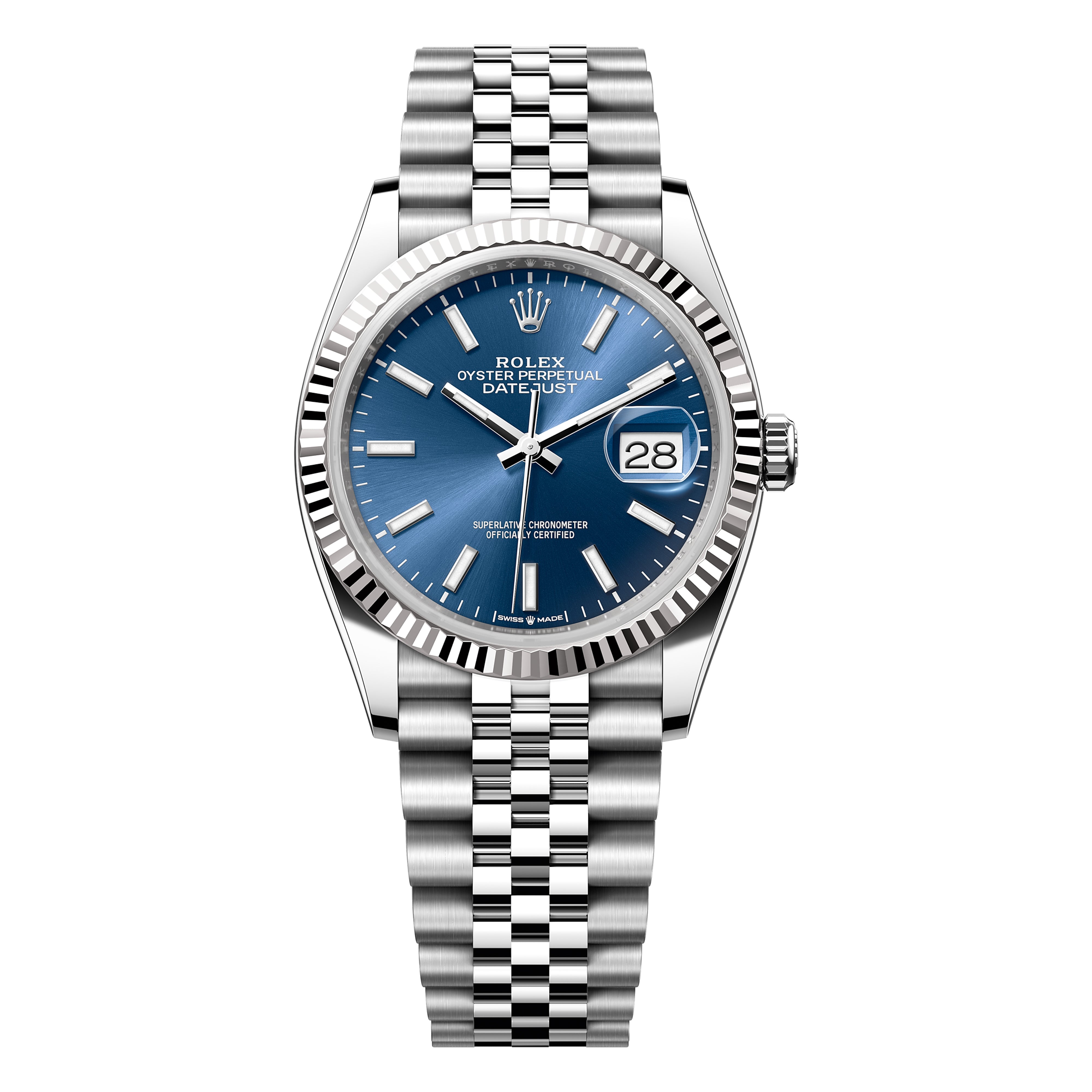 Rolex Datejust 36mm 126234-0017 Blue Index Dial, Unworn 2024 - Luxury Address Watches