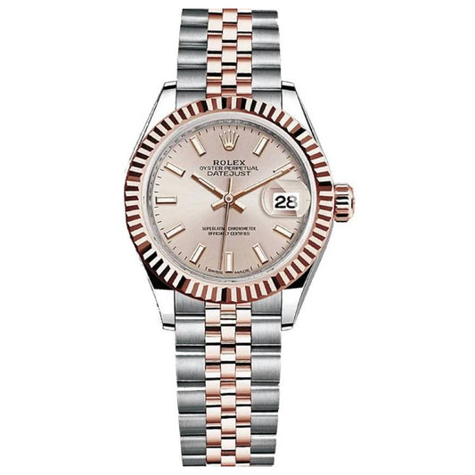 Rolex Datejust 28mm 279171-0001 Sundust Dial Rosgold Jubilee Bracelet Pre-Owned