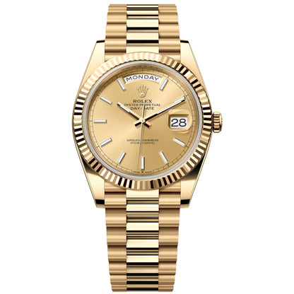 Rolex Day-Date 40 228238-0003 Champagne Yellow gold 18K Pre-Owned