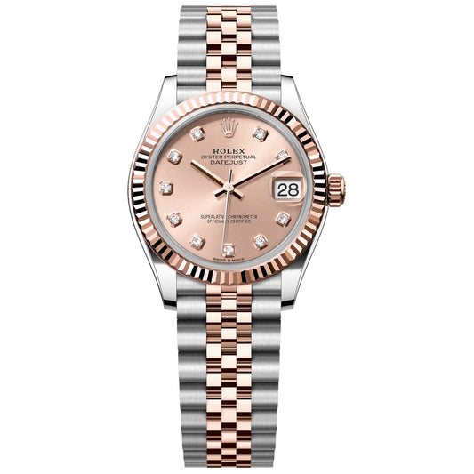 Rolex Datejust 31mm Pink Diamond Rose Gold and Steel 278271-0024 Jubilee Unworn 2025