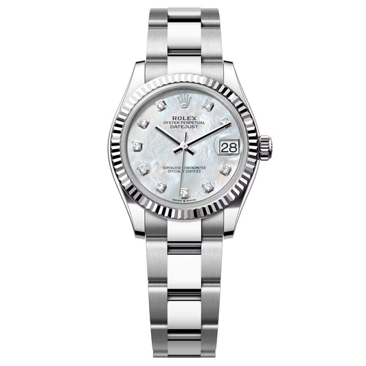 Rolex Datejust 31mm  278274-0005 , 2025 Unworn White Diamond Mother Of Peral (MOP) Oyster