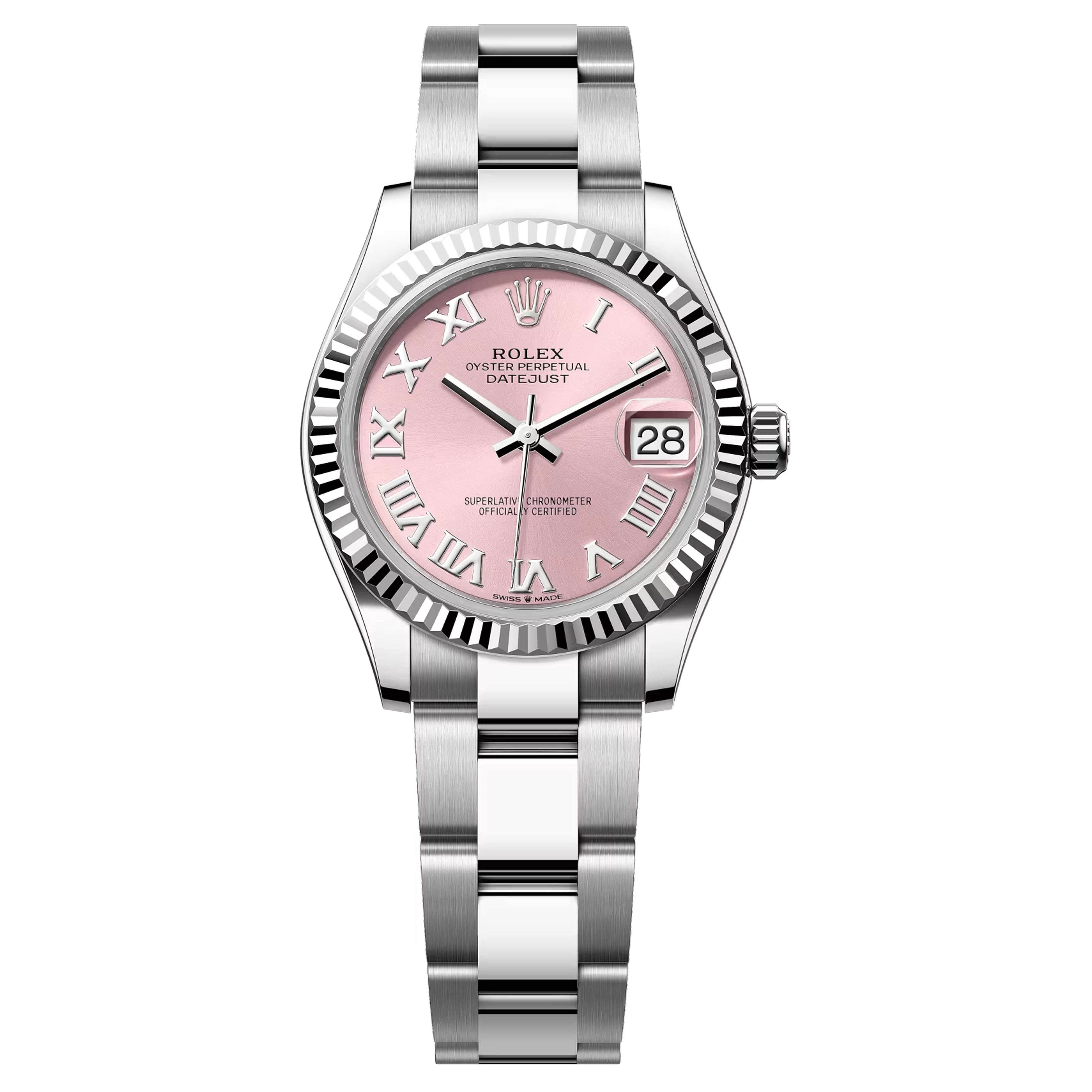 Rolex Datejust 31mm Pink Roman Oyster 2025 Unworn 278274-0019