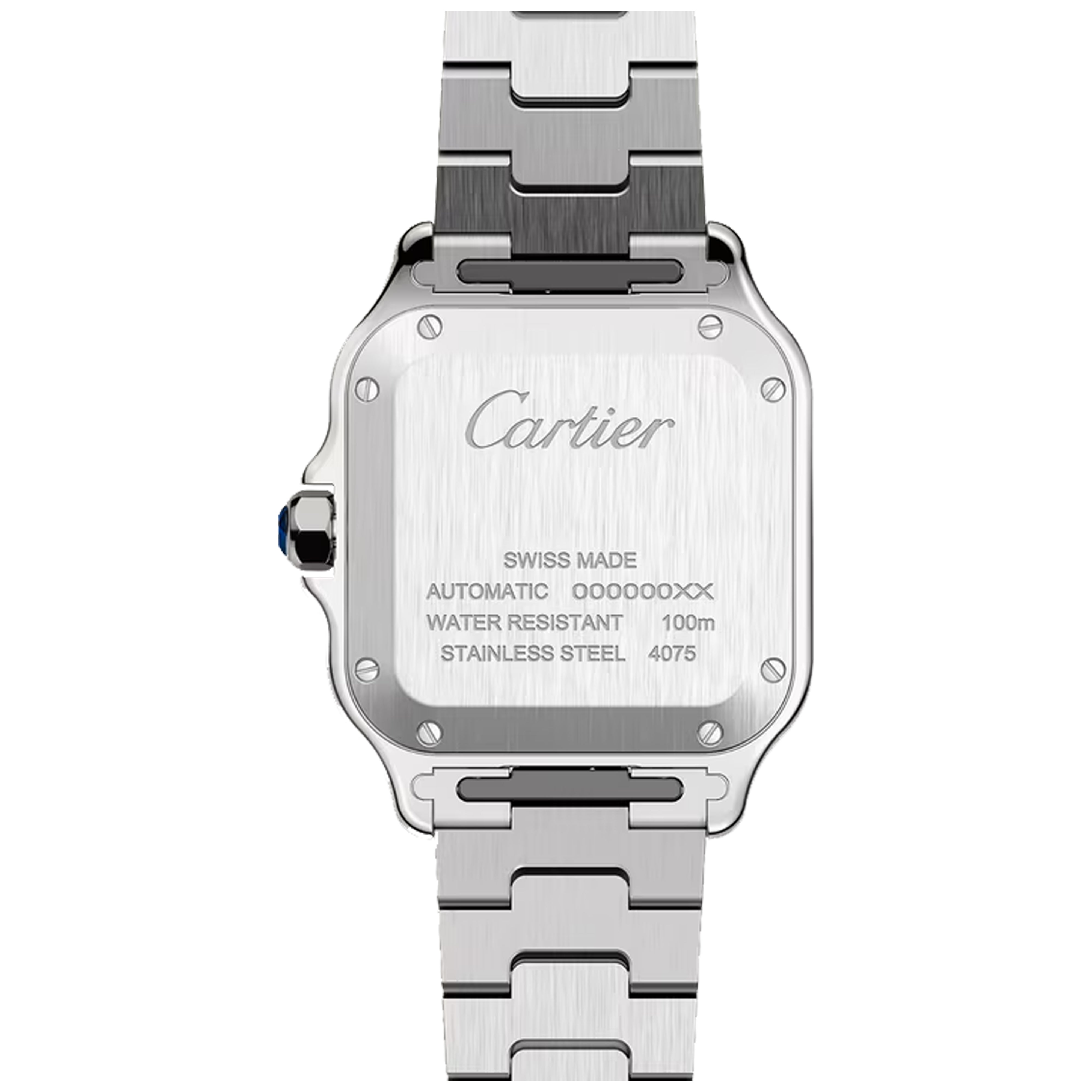 Santos de Cartier White Roman Numerals Medium WSSA0029
