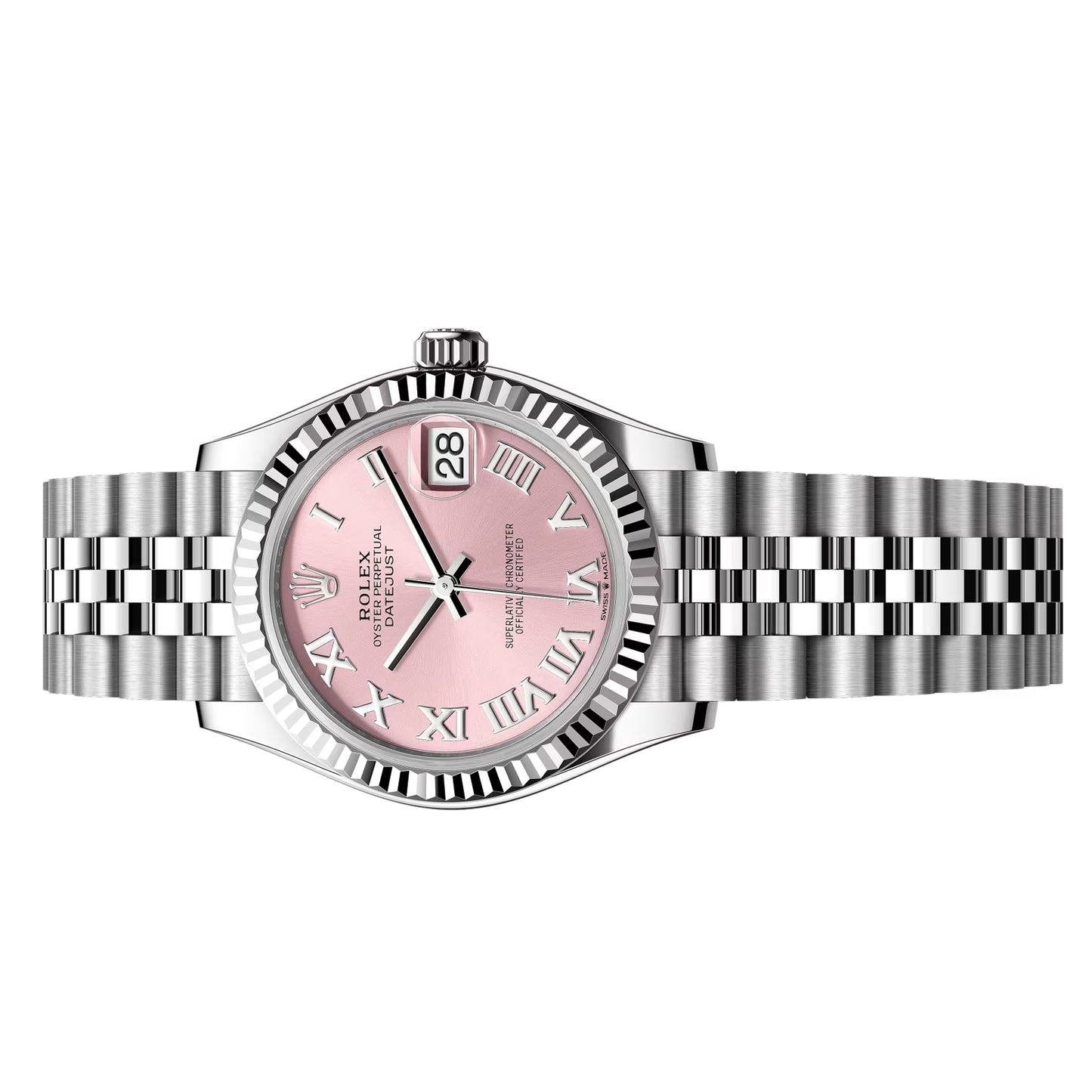rolex datejust 31mm pink roman 31mm 2025 unworn 278274-0020