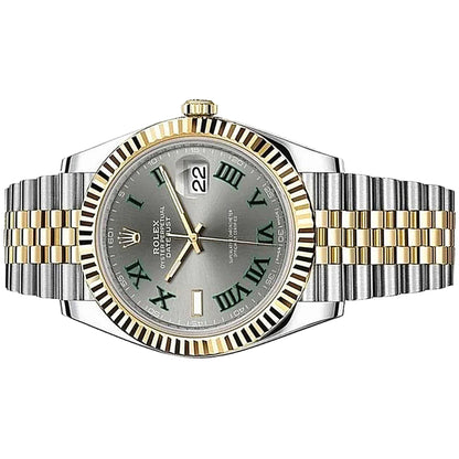 Rolex Datejust 41 MM 126333-0020 Wimbledon Yelow Gold Pre-Owned - Luxury Address Watches