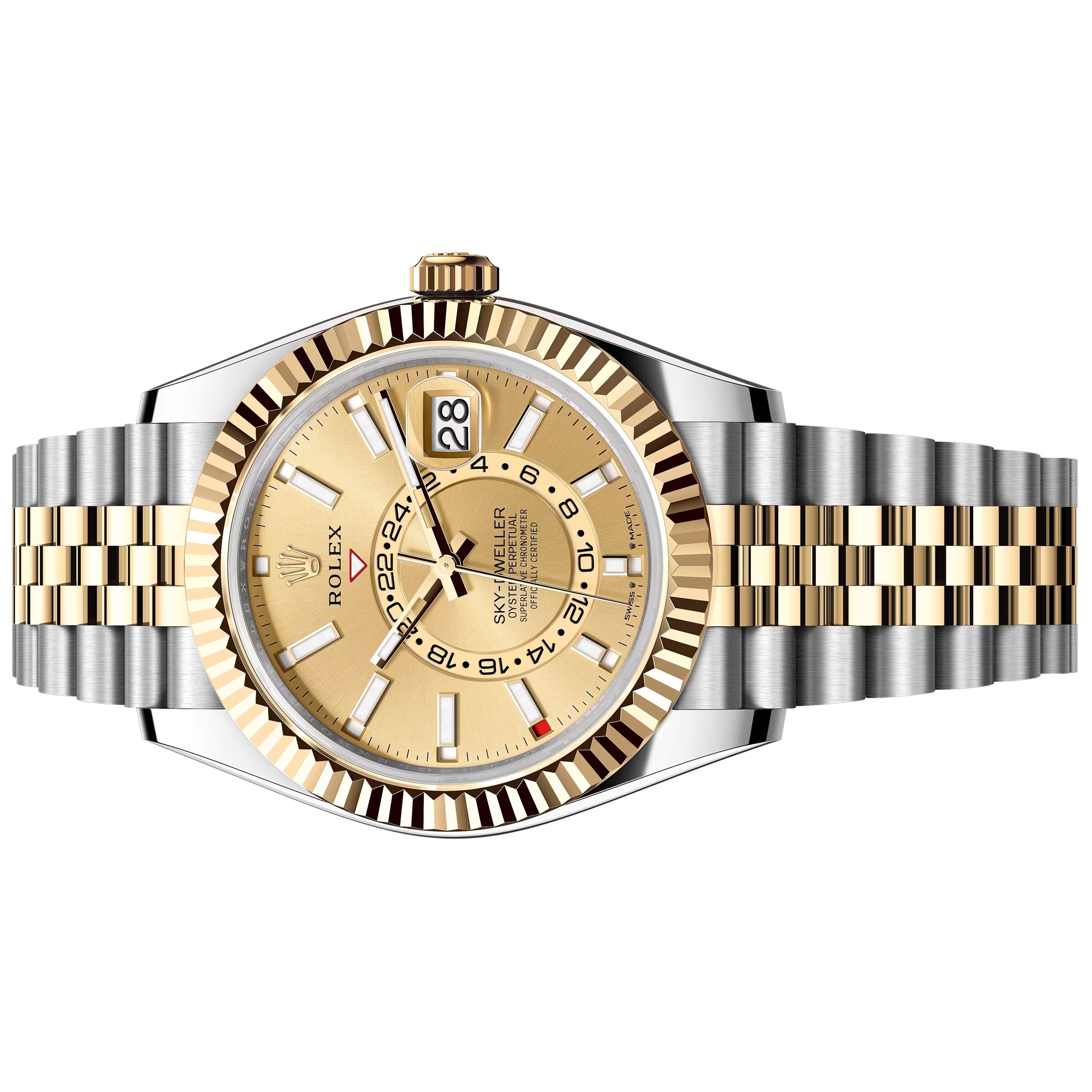 Rolex Sky-Dweller 42mm Champagne Jubilee Unworn 2026 tow tone Yellow gold and steel  336933-0002