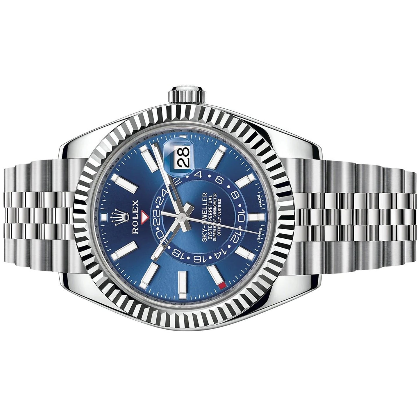 rolex sky-dweller 42mm blue jubilee 326934-0004 pre-owned