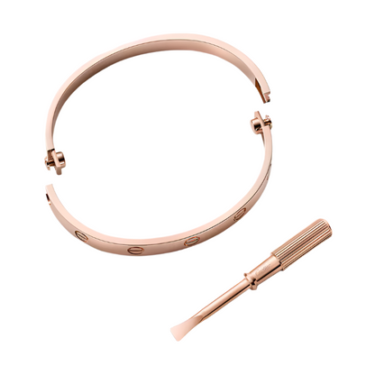 Cartier classic LOVE bracelet B6067417 ,Certificate 2022 18K rose gold Size 18cm Pre-Owned - Luxury Address Watches