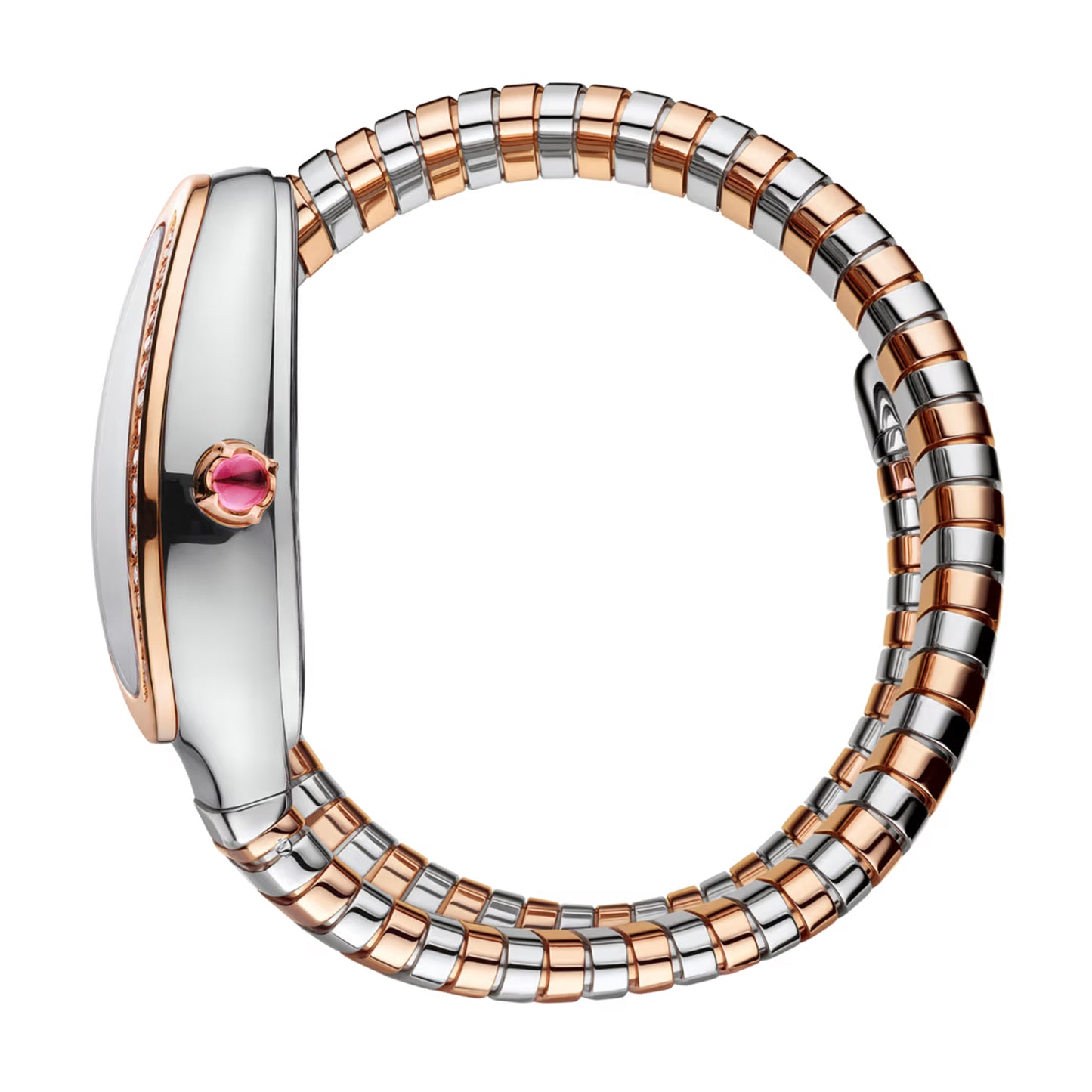 bvlgari serpenti 35mm green  diamond bezel 102790 pre-owned