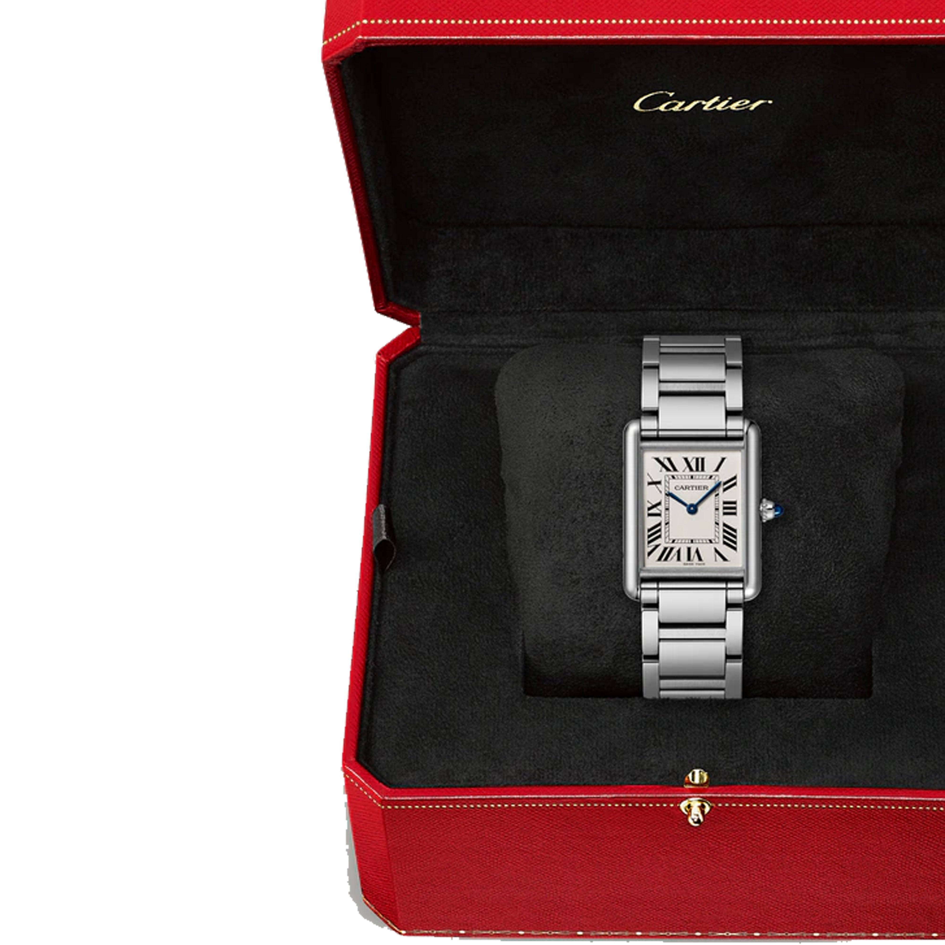 Cartier Tank Must WSTA0106, فولاذي مقاس كبير غير ملبوس 2025