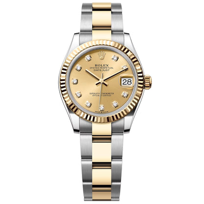 Rolex Datejust 31mm 278273-0025 Unworn 2025 Champagne Diamond Oyster