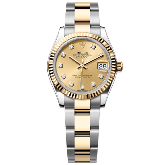Rolex Datejust 31mm 278273-0025 Unworn 2025 Champagne Diamond Oyster