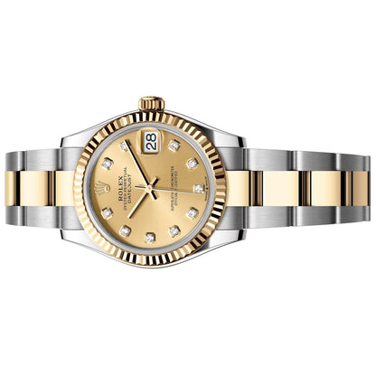 Rolex Datejust 31mm 278273-0025 Unworn 2025 Champagne Diamond Oyster