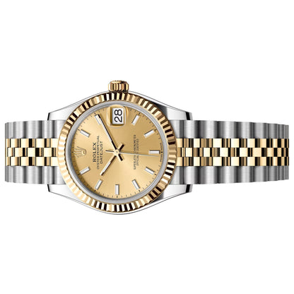 Rolex Datejust 31mm Unworn 2025 Champagne Jubilee Yellow Gold 278273-0014
