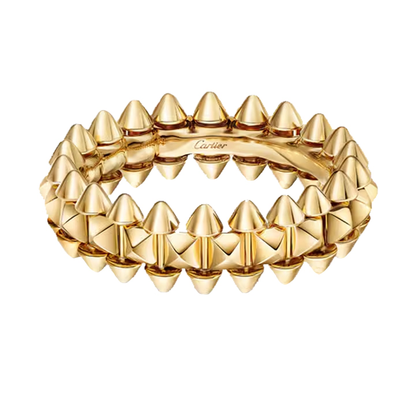 cartier ring clash de small model , b4238400 2025 18k yellow gold size 51