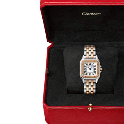 Cartier Panthère Medium model, rose gold, steel , diamonds Pre-Owned 2024