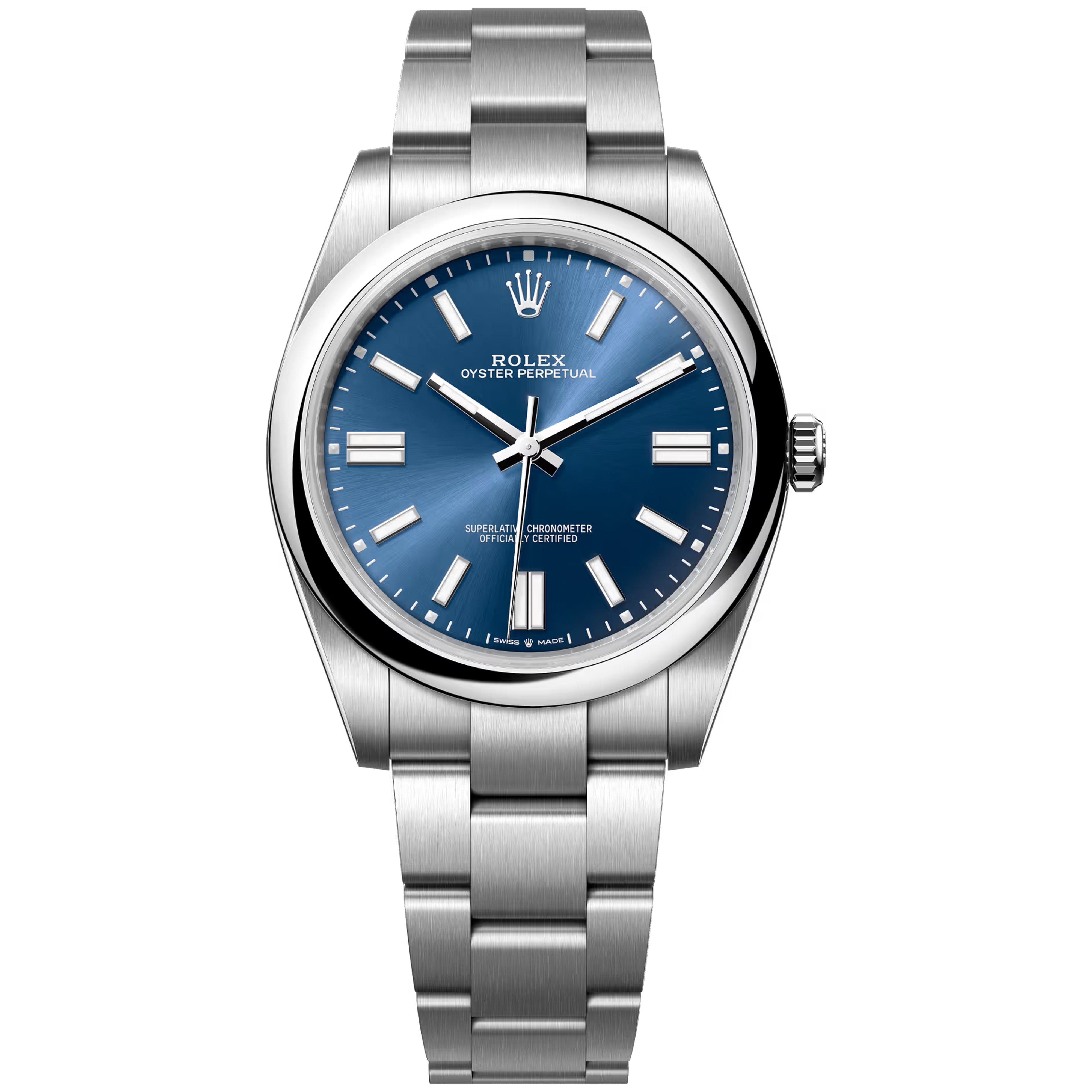 Rolex Oyster Perpetual OP 41mm Blue Oyster bracelet  124300-0003 Pre-Owned