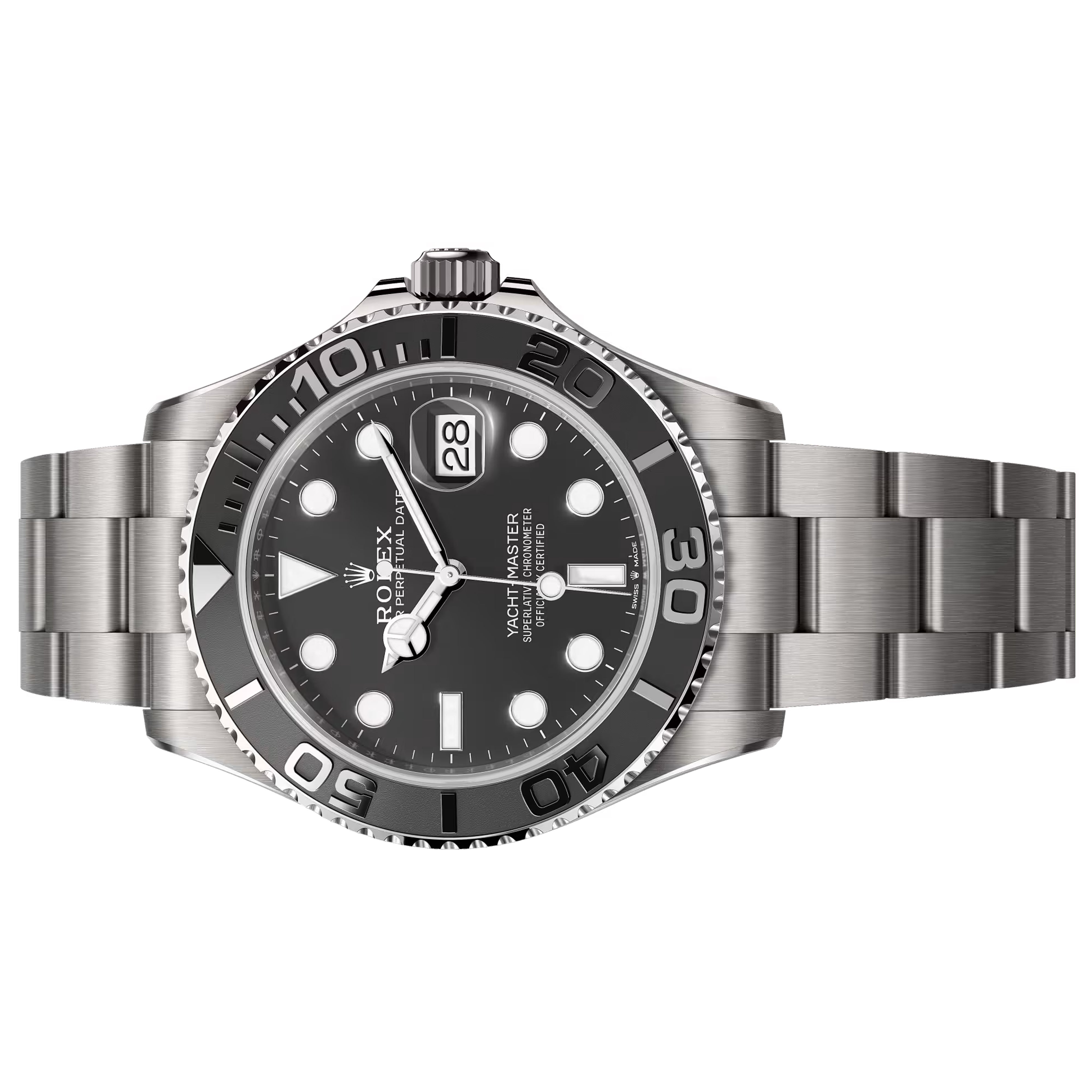 Rolex Yacht-Master 42mm غير ملبوس 2025 تيتانيوم RLX ميناء أسود 226627-0001