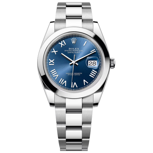 Rolex Datejust 41mm Blue Roman , Oyster Bracelet Unworn 2026 , 126300-0029