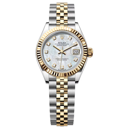 Rolex Lady Datejust 28mm 279173-0013 White Mother of Peral Diamond MOP, Pre-Owned