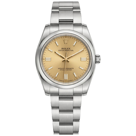 Rolex Oyster Perpetual OP 36mm White Grape Oyster Steel 116000-0011 PreOwned