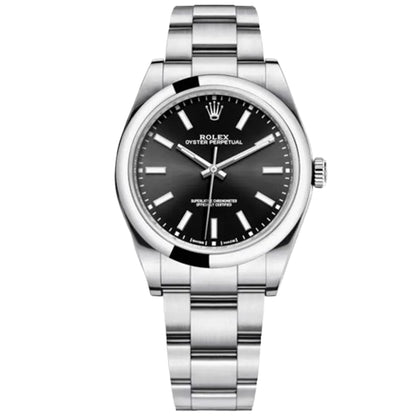 Rolex Oyster Perpetual OP 39mm  Black Dial 114300-0005 Pre Owned
