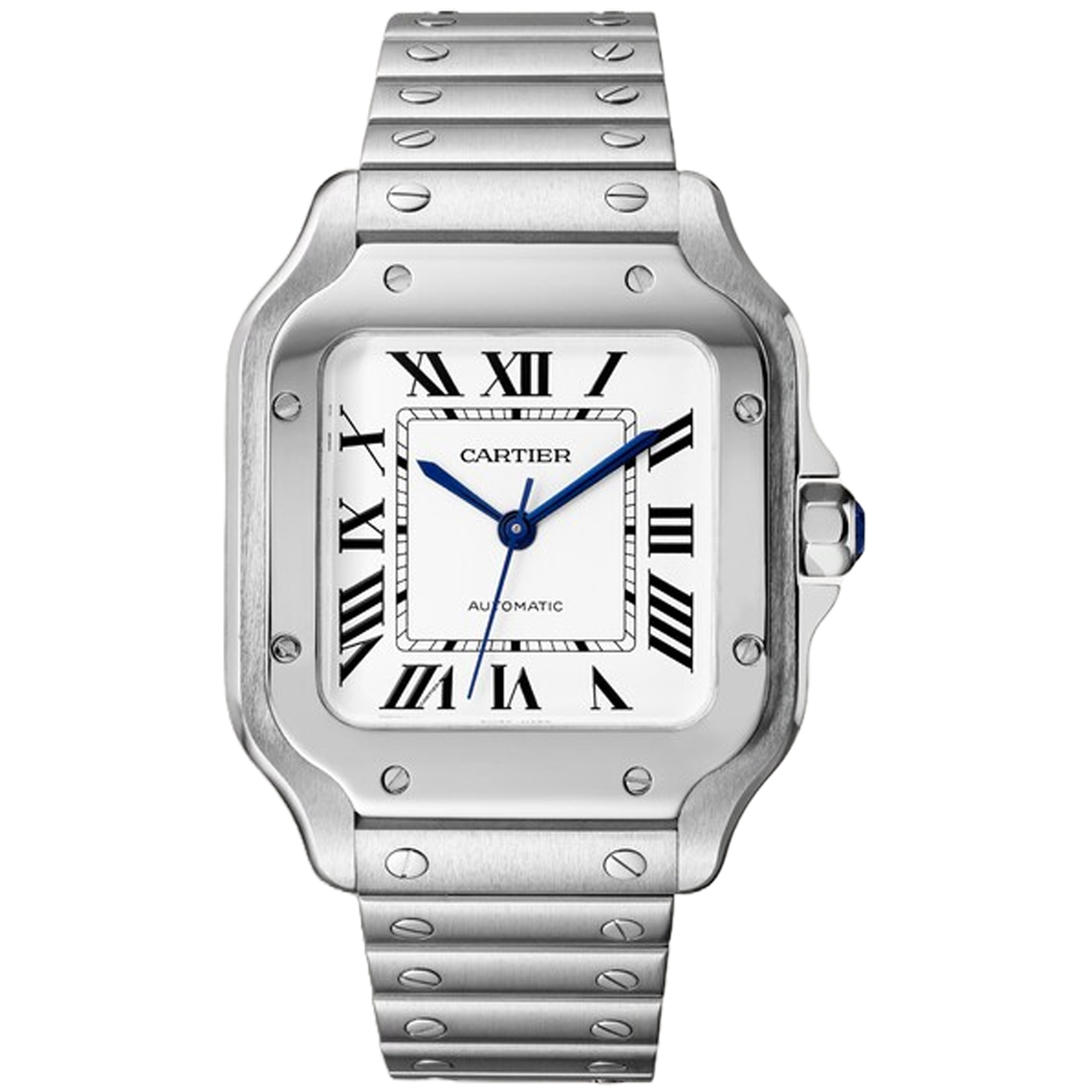 Santos de Cartier White Roman Numerals Medium WSSA0029