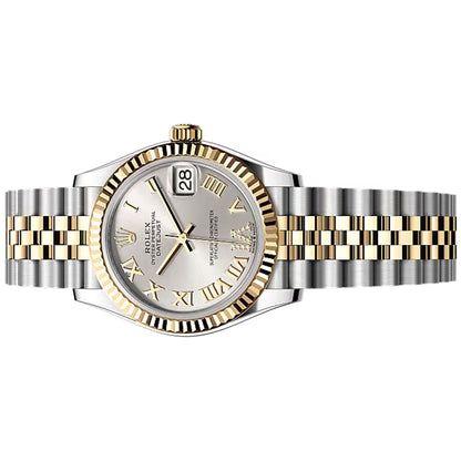 Rolex Datejust 31mm Silver Unworn 2025  Number 6 Diamond Yellow gold  31mm 278273-0004