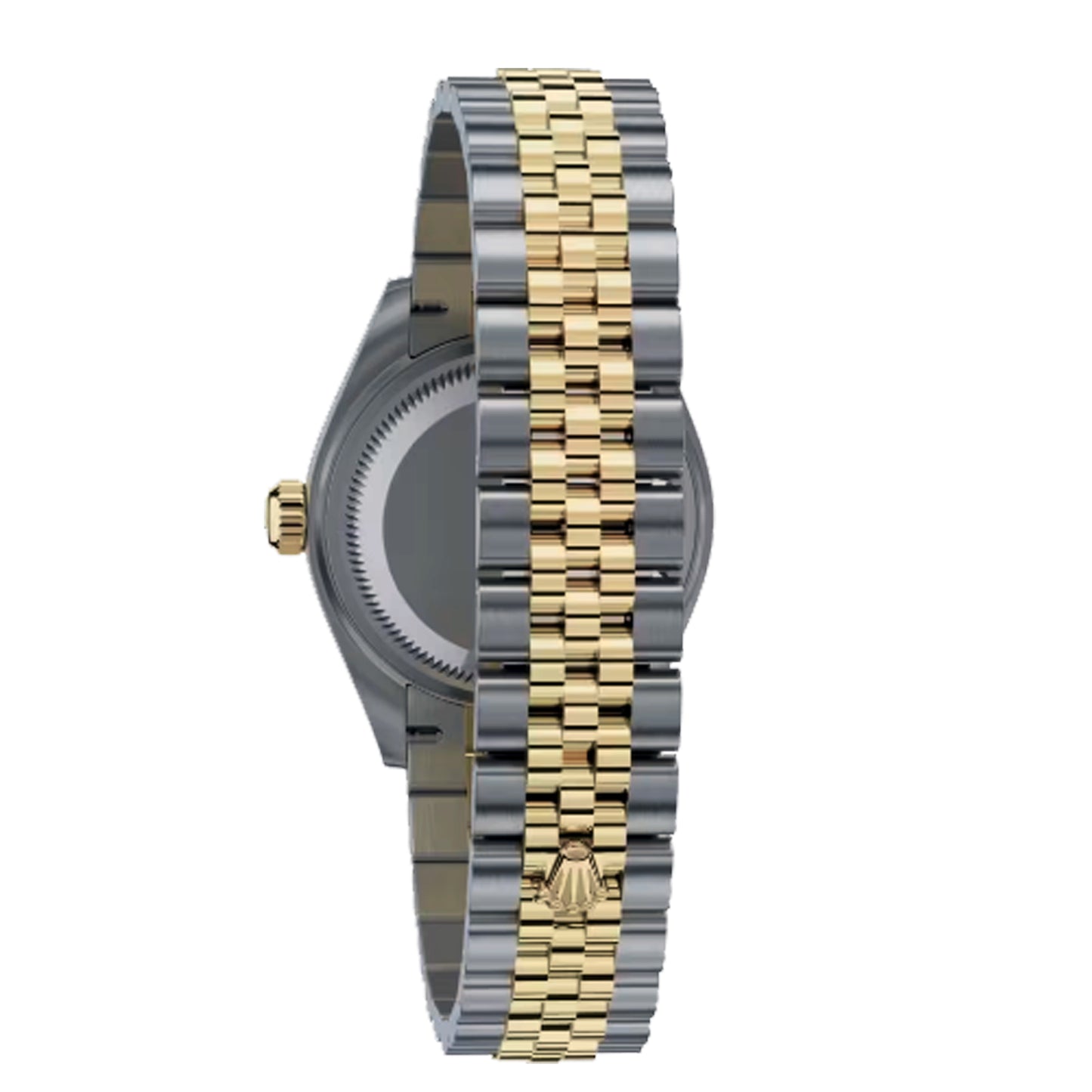 rolex datejust 26mm 179173 silver diamond , yellow gold jubilee , pre-owned